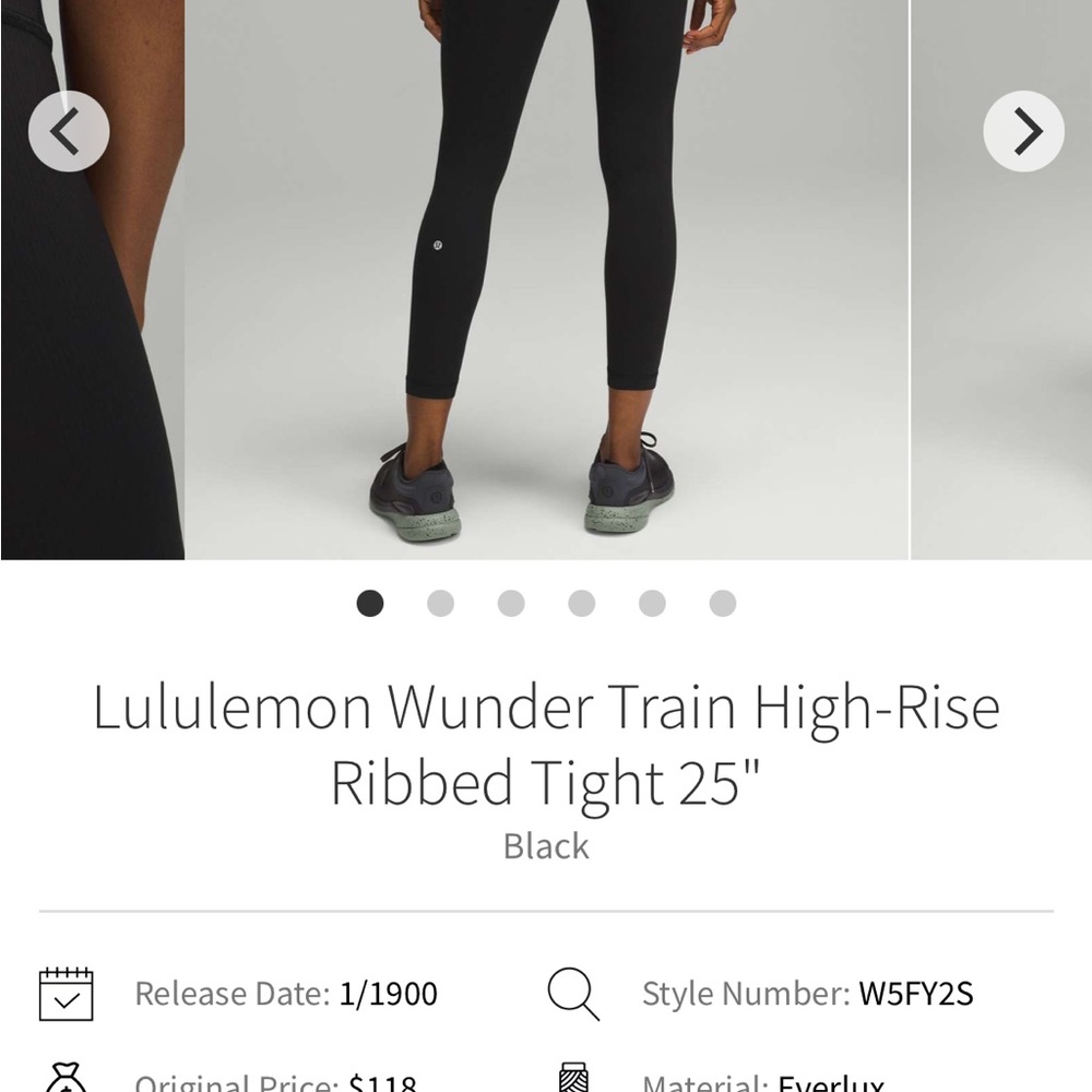Lululemon Wunder Train High Rise Tight